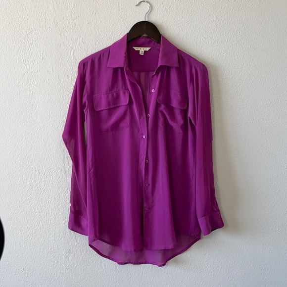 Sheer button down - Picture 3 of 5